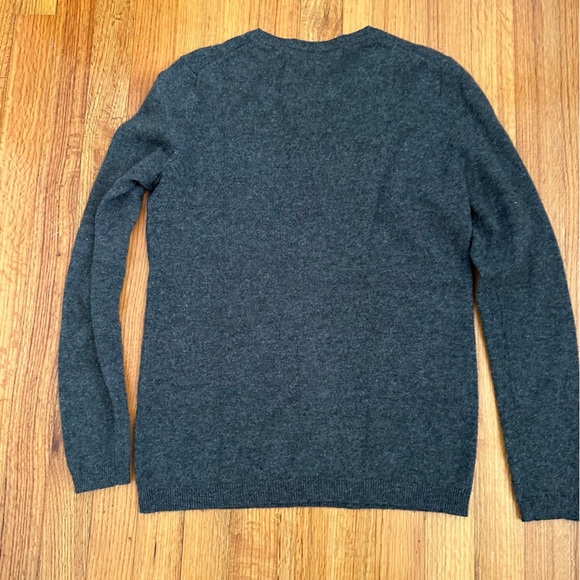 Lark & Ro Size S Gray 100 % Cashmere Soft Cozy Sweater (O) - Picture 3 of 9